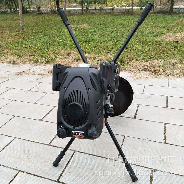 园林栽树便携式种植机 四冲程汽油挖树坑机 8马力油炸杆打孔机