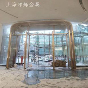 修34不锈钢门套装 上海厂牌家制作锈钢广304不锈告招售楼0部大门装