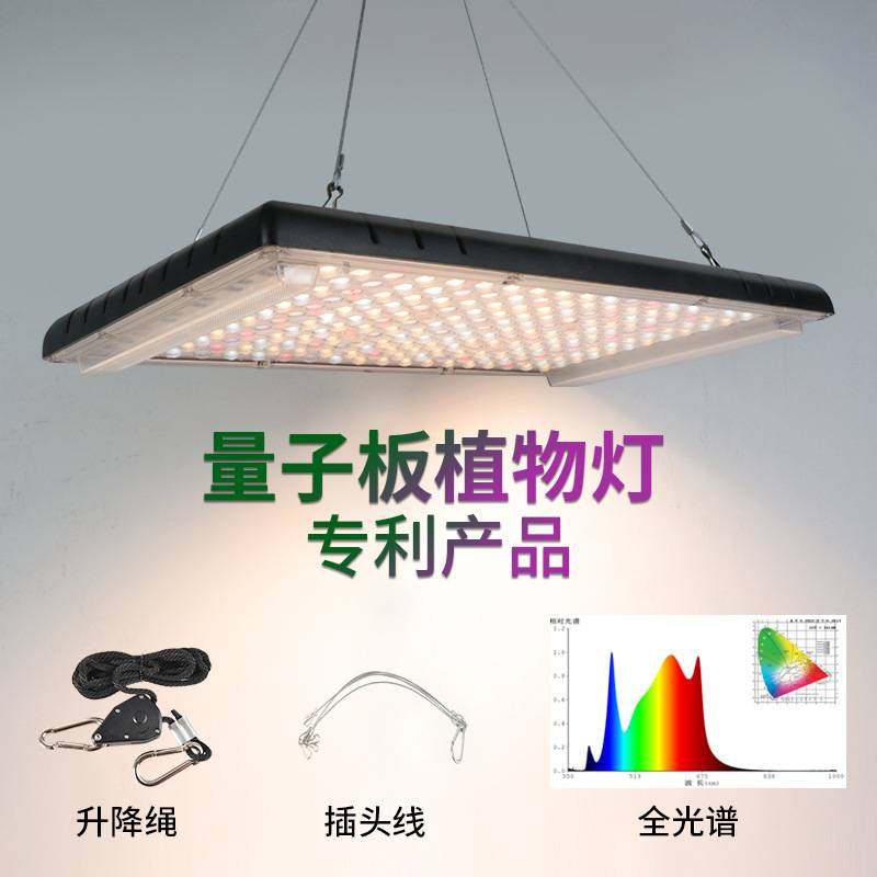 跨境智能量子板植物灯遥控定时调光家用大棚种植全光谱生长补光灯图片