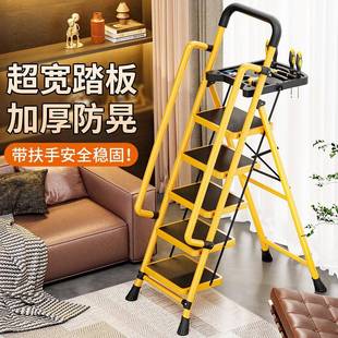 修步伸缩人厚字梯工具盘梯登 家用梯室子AHY加折叠梯多功能梯内装
