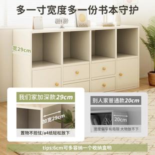 储物多层带柜门厅简易客落收地纳柜子家用学SG006321生柜矮书柜一