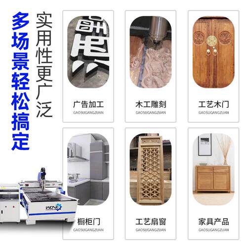 135木数控雕刻机寿材浮雕沫切割PVC铝板亚GXH克力工广2告泡石材巡