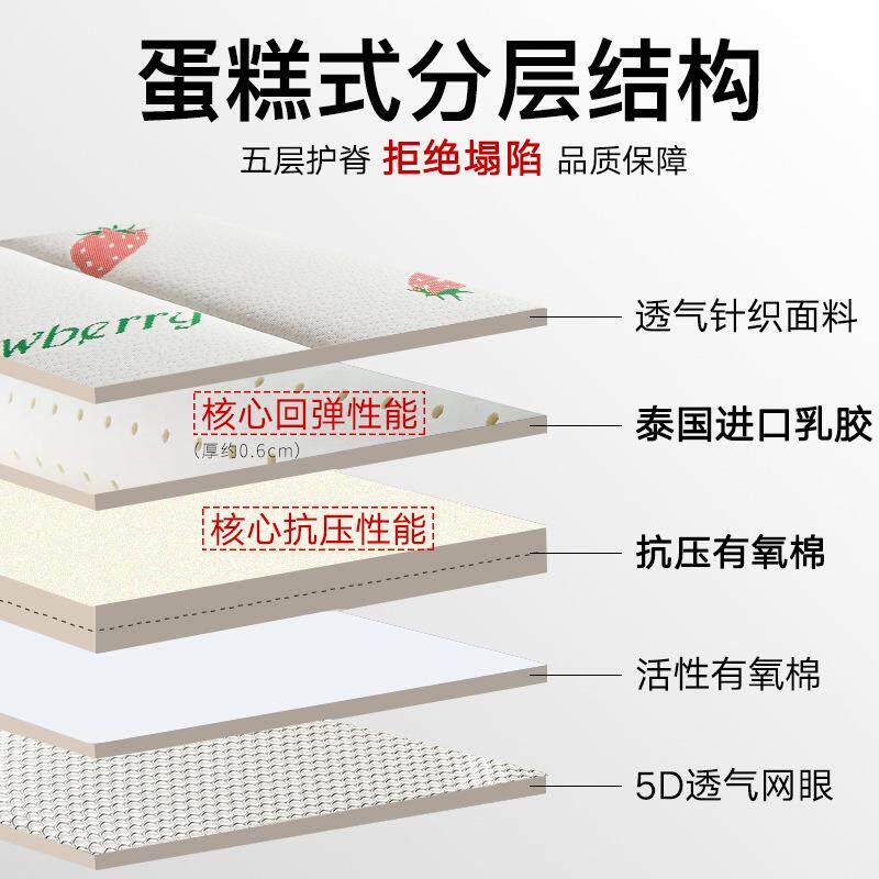 邮床包垫17136软垫胶加厚海绵学生宿舍单人租房可折乳榻叠榻米垫
