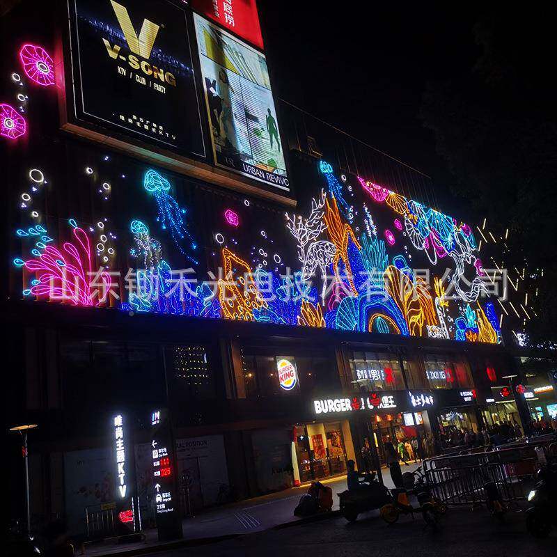 厂家销售户墙体外灯饰画灯光亮化ELD装饰灯0012创意灯幕墙夜景