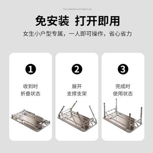 不锈可折方叠方桌摆户外钢摊简易家用吃饭桌椅长桌餐桌折ali叠桌