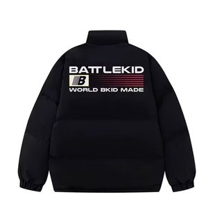 MKLBt旗帜宽松潮流百搭高街棉服外套 复古保暖冬季 立领韩版 棉美式