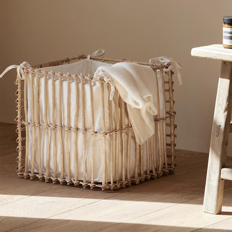 手工藤编脏衣服收纳筐酒店民宿浴巾筐洗衣篮衣物换洗脏衣篓脏衣篮