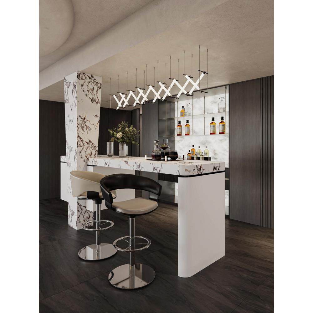 轻奢旋转升降吧台椅高级感现代高脚靠背椅设计师前台不锈钢酒吧椅