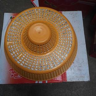 胶的斗笠帽子彷竹帽子防雨防晒防水鱼民帽出海帽船佬帽有配彩带