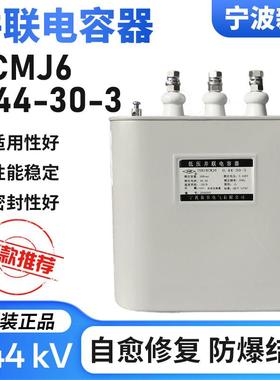 宁波新容电容器自愈电力电容器 BCMJ6 0.44-30-3 30kvar新容电气