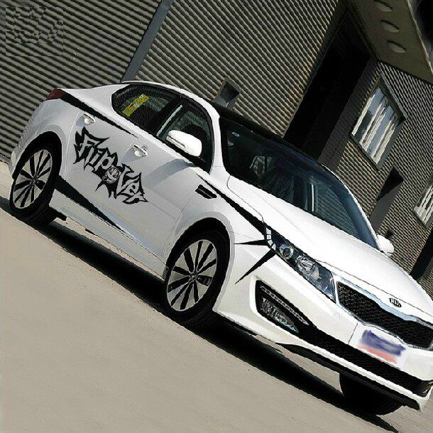 起亚K5K4K3K2车贴 改装贴纸个性车身拉花 全车彩条贴划痕刮痕贴