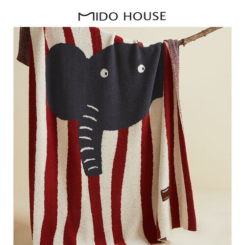 MIDO HOUSE/铭都毛毯小毯子办公室午睡毯沙发毯披肩毯空调毯盖毯