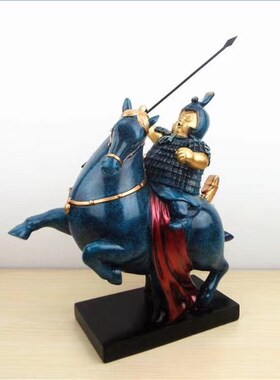 办公室装饰摆件q版兵马俑骑兵人物家居房间桌面玄关乔迁新居礼品