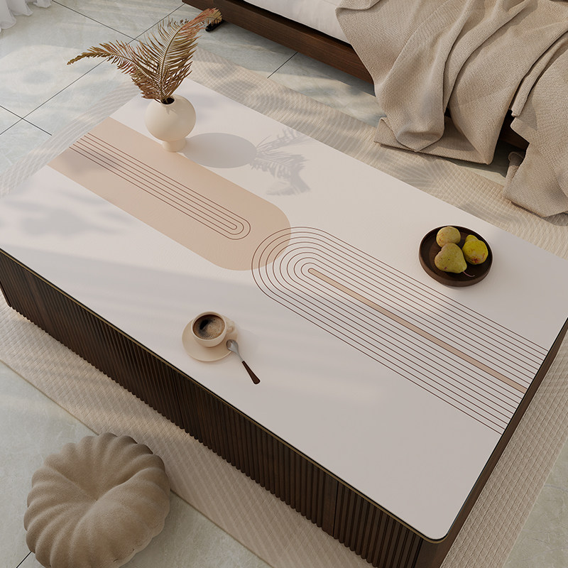 茶几桌垫免洗防油防水茶几垫桌布高级感茶几布餐桌垫桌面保护垫子