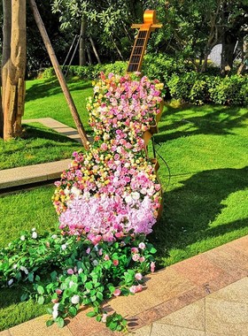 户外园林提琴花架摆件婚庆草坪公园雕塑创意景观花园装饰品