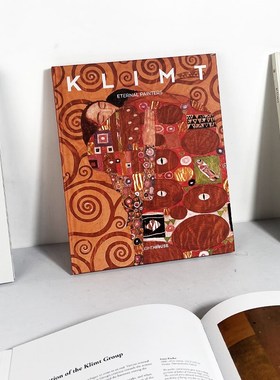 克里姆特Klimt Artistic Enc样板间书柜桌面抽象艺术装饰摆件真书