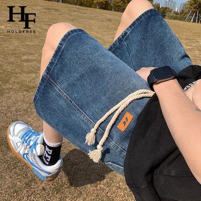 HOLDFREE夏季五分牛仔短
