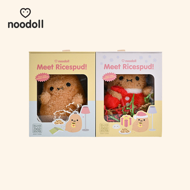 英国noodoll定制圣诞礼盒玩偶送礼 （宽12*高15*底12CM）