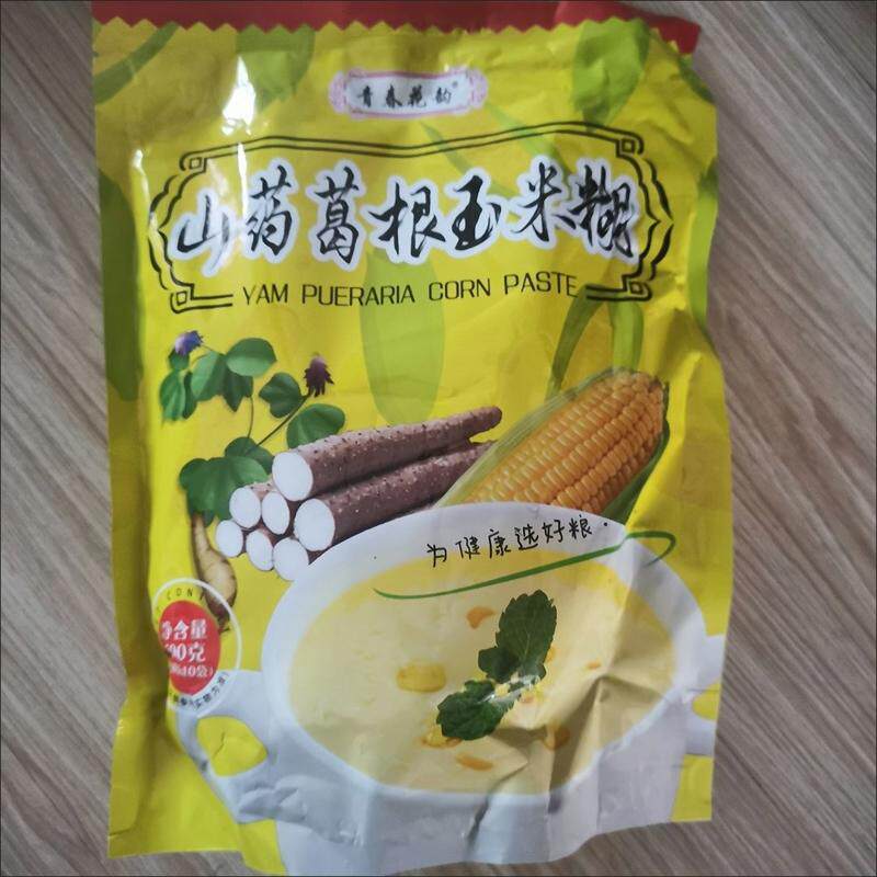 山药葛根玉米粉无蔗糖早餐饱腹即食熟玉米糊五谷杂粮速食粥免煮