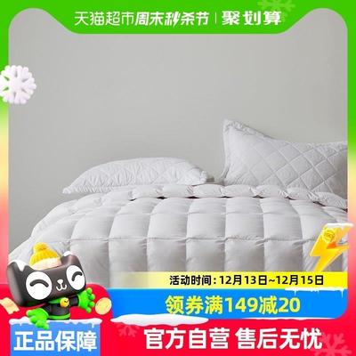 Snowman/斯诺曼可水洗抑菌95白鹅绒加厚冬被春秋被芯混充羽绒被子