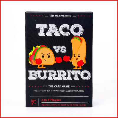 英文版TACO vs Burrito汉堡与火腿令人惊讶的策略对战卡牌桌游戏