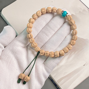 百香籽手串藏区文玩手链天然柏香籽直切深坑鬼脸菩提文玩念珠