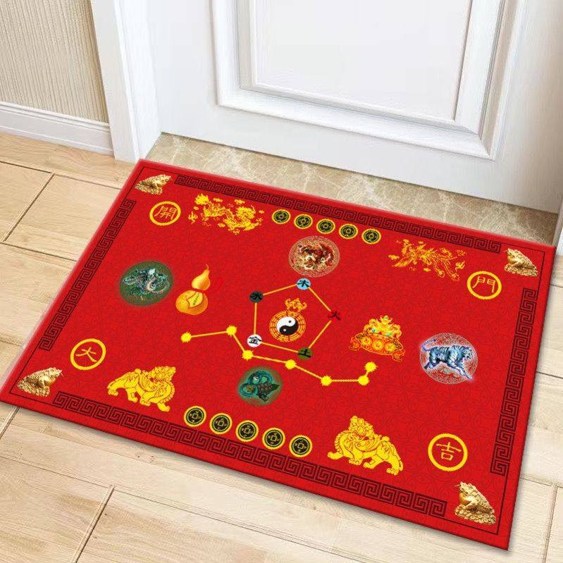 可定新中式水晶绒地垫耐脏易清洁入户门垫防滑吸水脚垫进门地垫,居家布艺,家用脚垫,淘宝优惠券,粉丝福利购,淘宝优惠卷