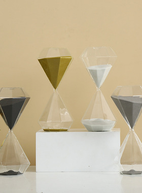 现代简约沙漏计时器摆件创意北欧客厅酒柜家居装饰品儿童
