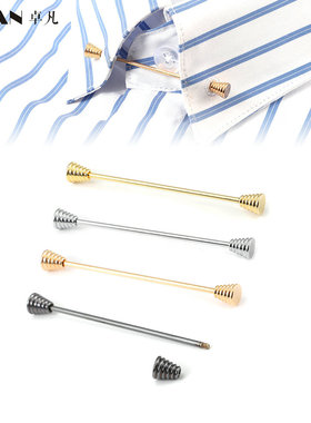 JOVAN领针男士胸针立领领角夹不伤衣领领针扣定制 tie collar