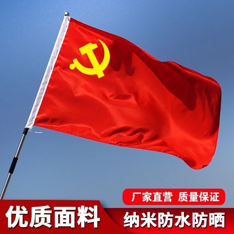 党旗国旗红旗标准加厚户外旗帜