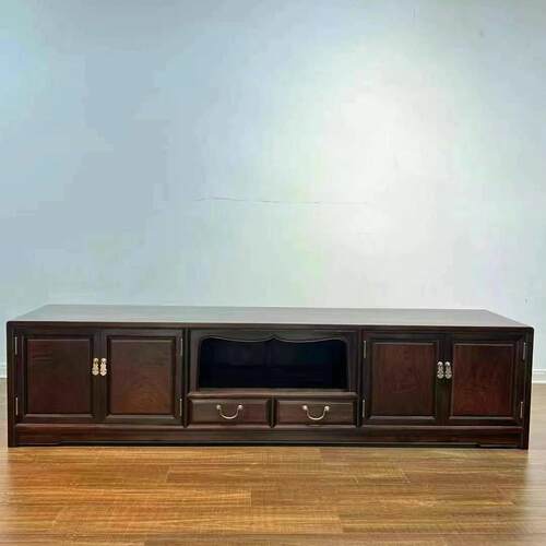 老挝大红酸枝生磨打蜡电视柜 交趾黄檀明清古典 红木实木家具