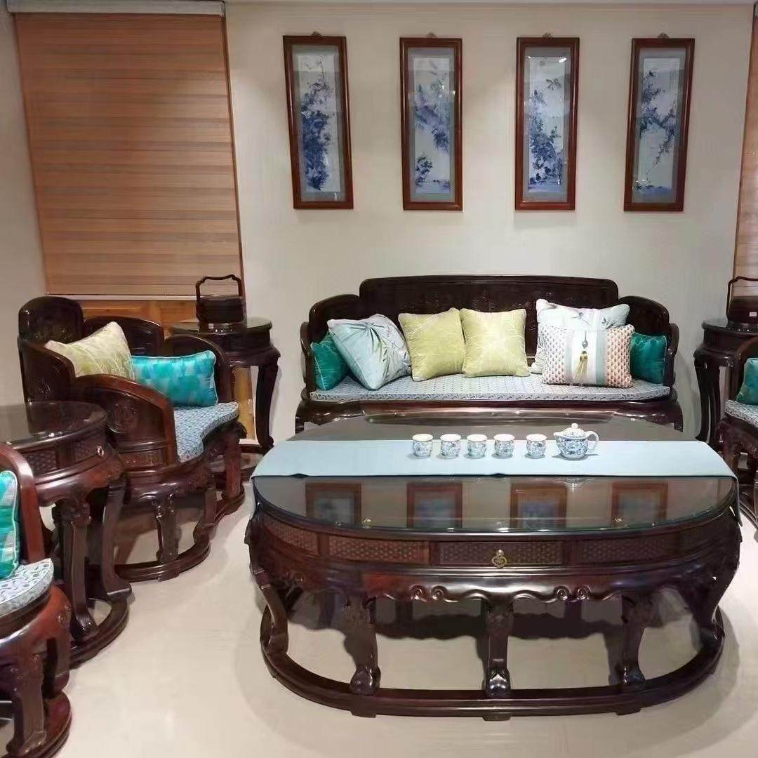 红木荷韵沙发国标交趾黄檀古典中式客厅全套老挝大红酸枝家具组合,住宅家具,红木沙发,淘宝优惠券,粉丝福利购,淘宝优惠卷