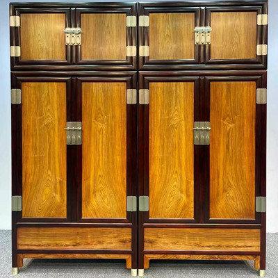 越南黄花梨印度小叶紫檀老料独板顶箱柜降香黄檀衣柜卧室红木家具