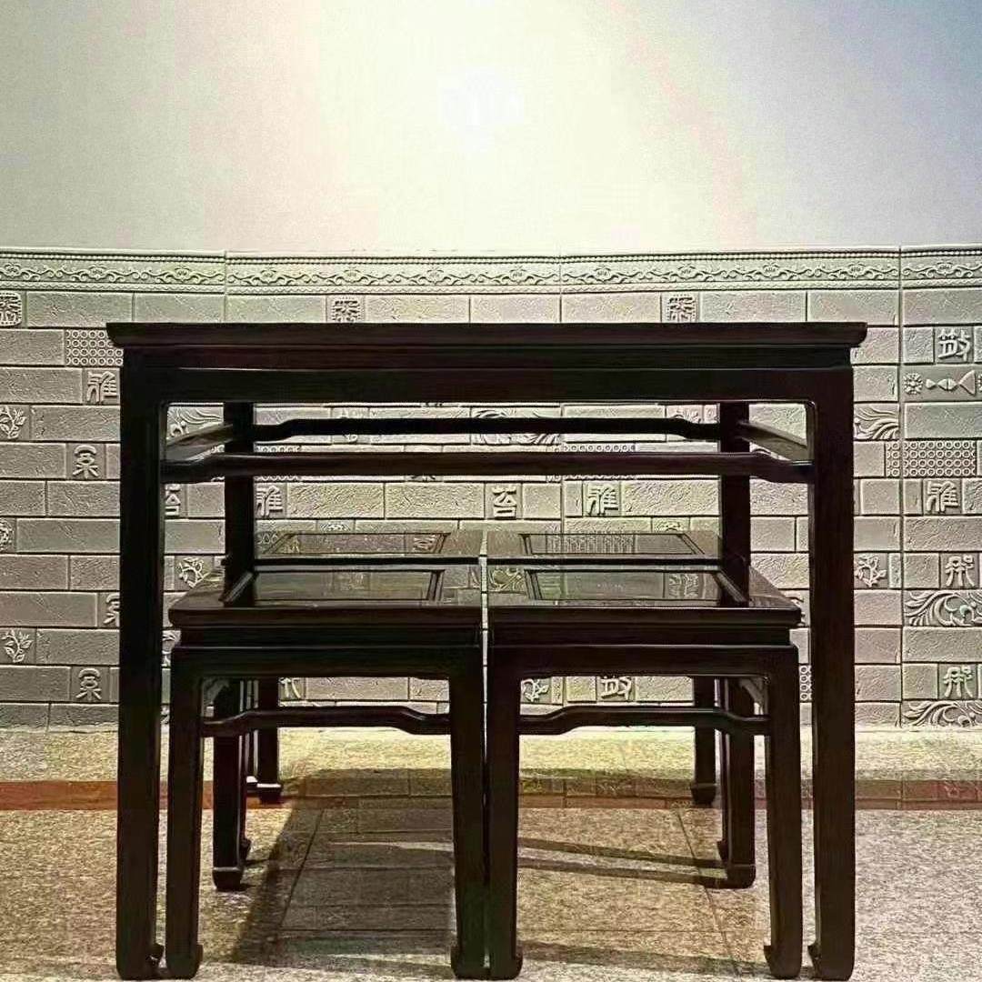 红木茶桌老挝大红酸枝家具交趾黄檀荷花茶台椅组合中式实木茶几,住宅家具,红木边桌几类,淘宝优惠券,粉丝福利购,淘宝优惠卷