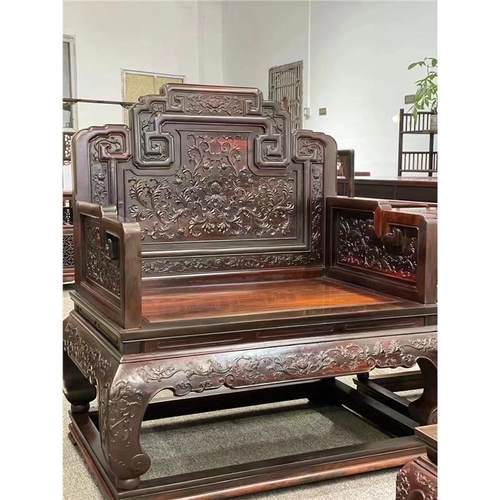 老挝大红酸枝雕光板素面厚