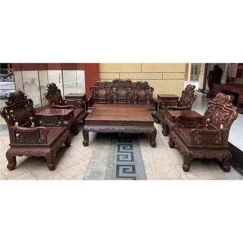 老挝中式交趾国宾红木沙发