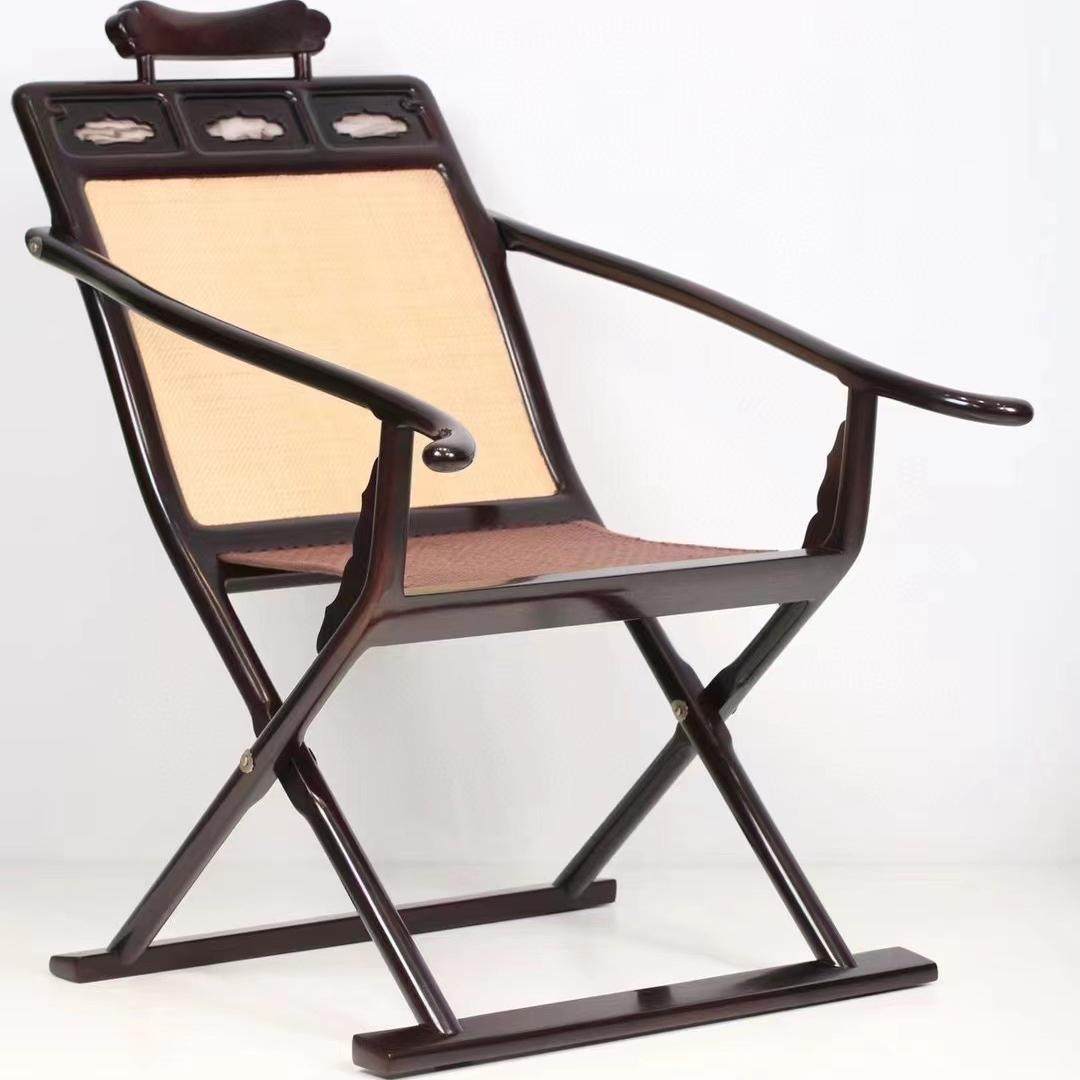 红木家具印度小叶紫檀皇宫椅圈椅三件套中式实木太师椅扶手折叠椅