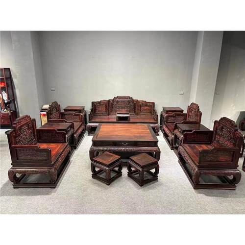 老挝国宾酸枝现代客厅新沙发沙发大