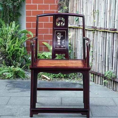赫芬顿南官帽椅红木家具