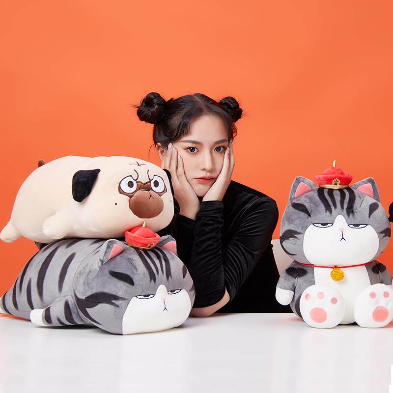 优质吾皇娃娃公仔布偶猫咪毛绒玩具大号睡觉抱玩偶女生抱枕巴扎黑