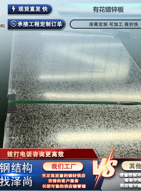定制有花镀锌板 白铁皮耐指纹钢板 DX51D镀锌铁皮 高锌层镀锌卷板