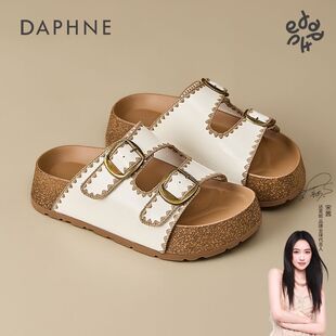 达芙妮宋茜代言春季凉鞋女款2026新款爆款潮流拖鞋厚底外穿女鞋