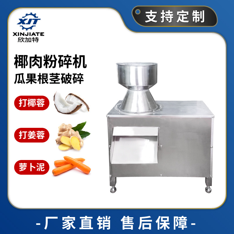 不锈钢椰蓉机商用椰子粉碎机 蔬菜瓜果破碎机 坚果生姜椰肉研磨机