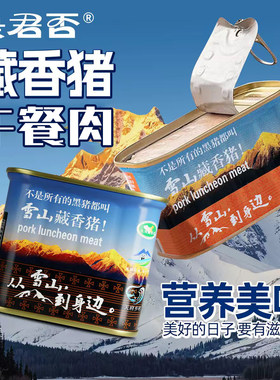 是君否自然放牧优质藏香猪午餐肉