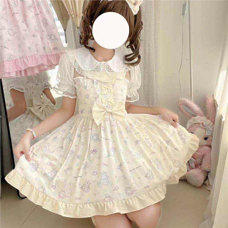 心恋屿原创猫猫乐园Lolita可爱吊带裙甜美洋装百搭jsk