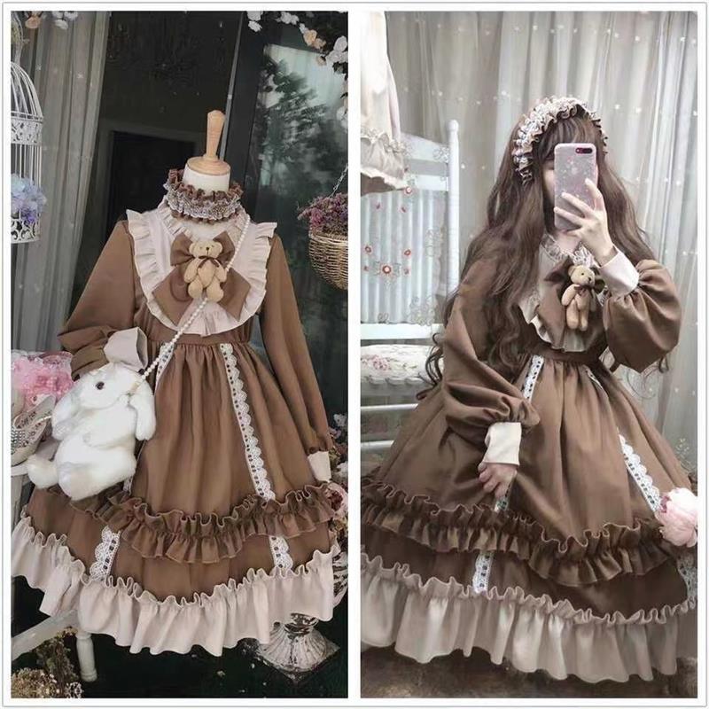 洛丽塔裙子日系可爱萝莉学生洋装连衣裙lolita裙软妹裙萌系少女