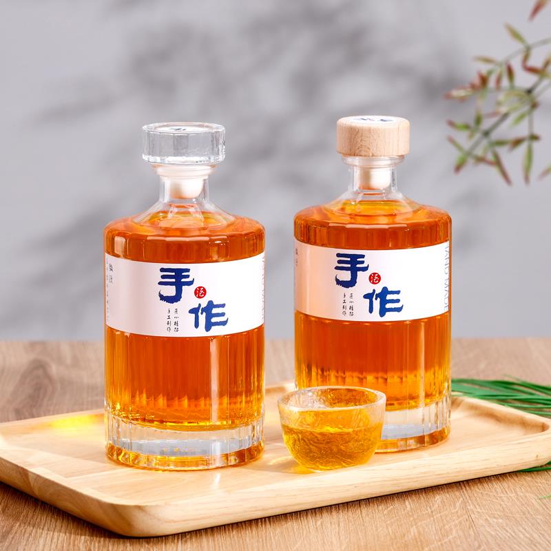 9Y好看的玻璃酒瓶自酿果酒瓶空酒瓶密封泡酒瓶白酒瓶订 制酒瓶子