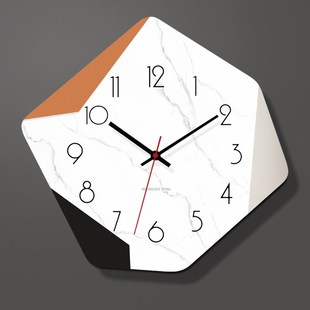 静音装 钟表挂钟客厅2024新款 饰时钟挂墙创意简约现代家用艺术挂表