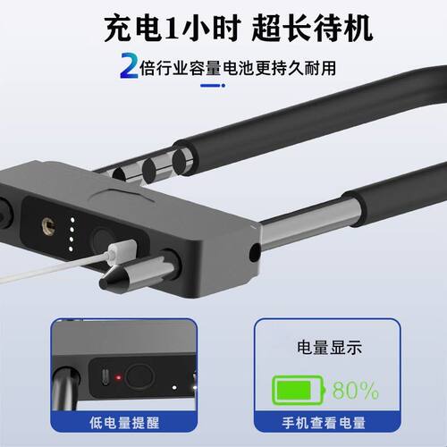 亿联指纹u型锁玻璃门智能锁商铺店面双开门U形插锁防盗门电子锁具