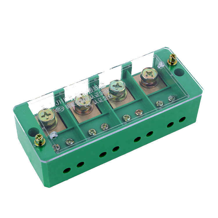四进八出接线盒 三相四线八位接线端子排 FJ6阻燃 大电流分线盒